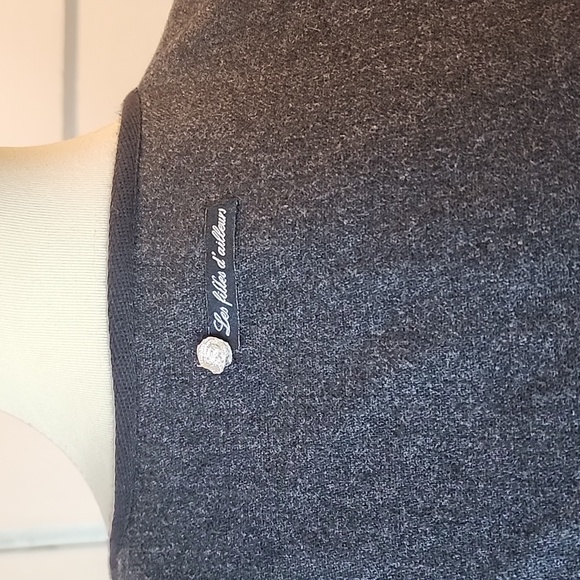 Les Filles d'Ailleurs Puff Sleeve Wool Dress, Size XL - Picture 7 of 15